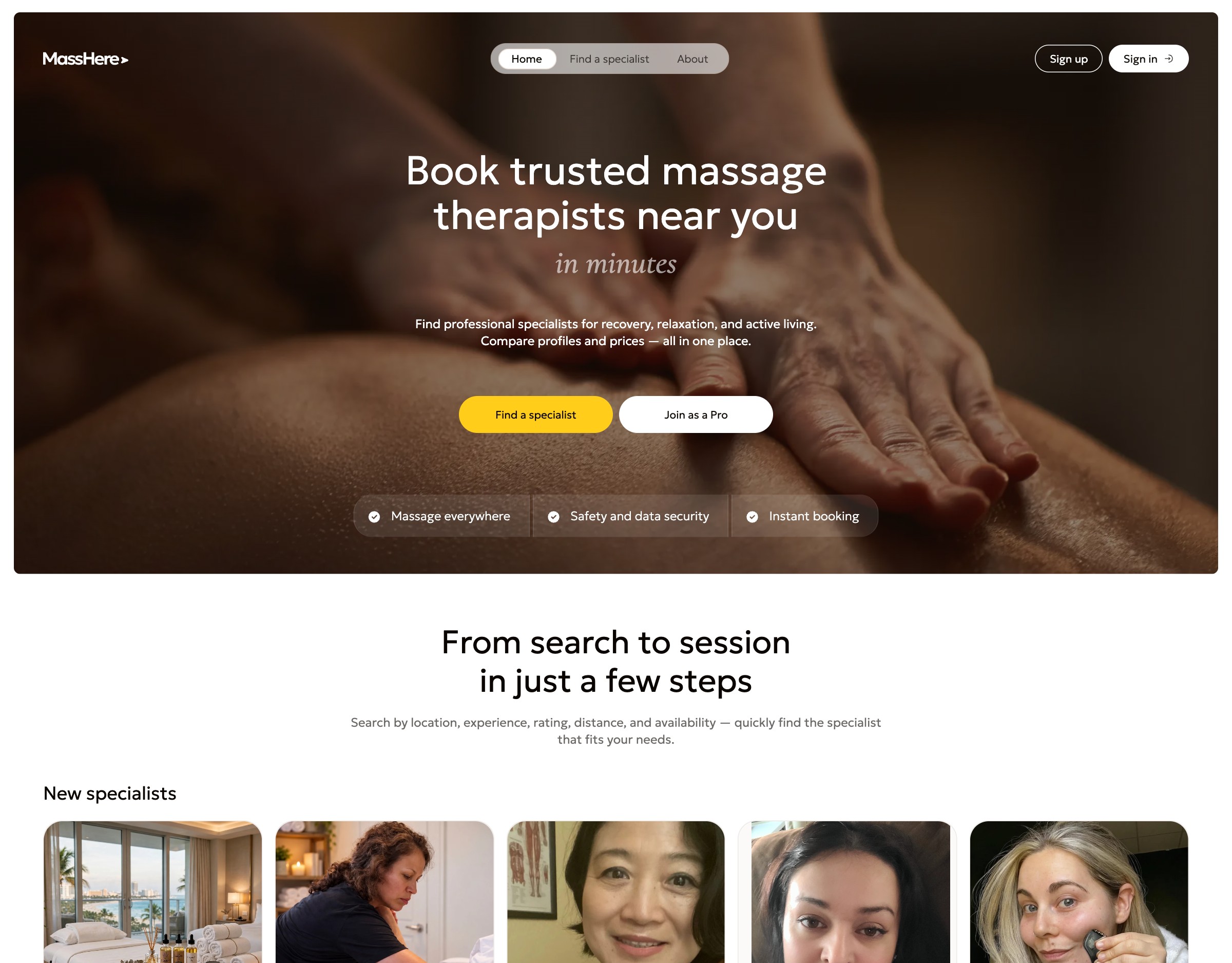MassHere website