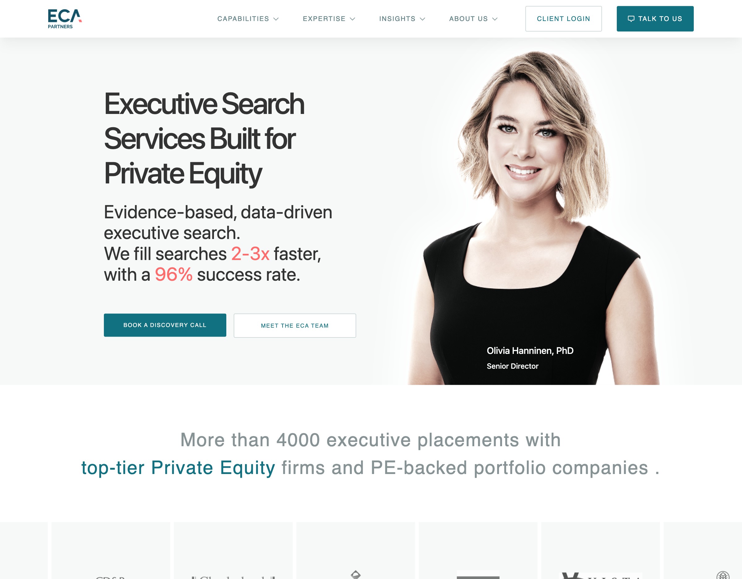 ECA Partners website