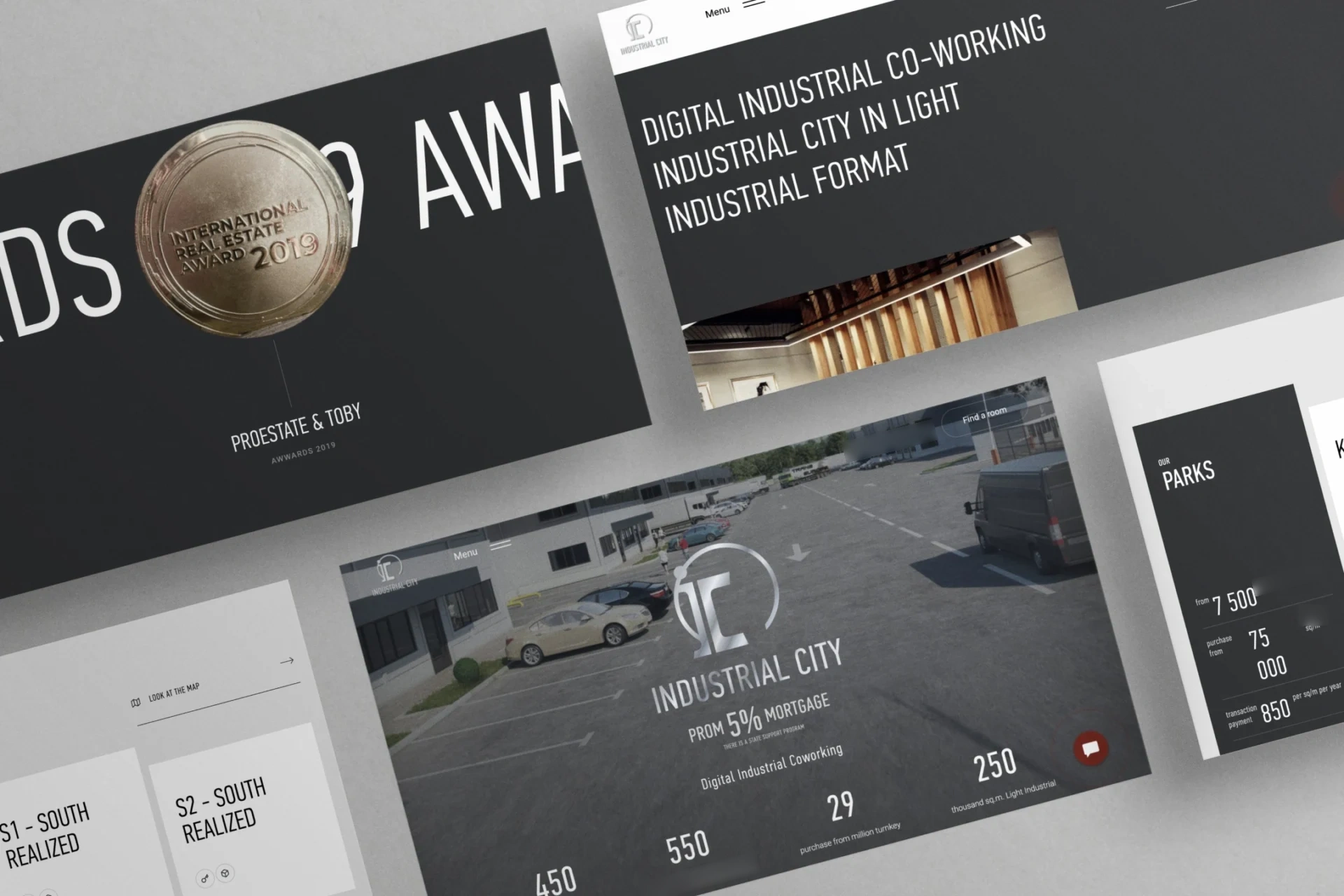 IC Park industrial park website pages