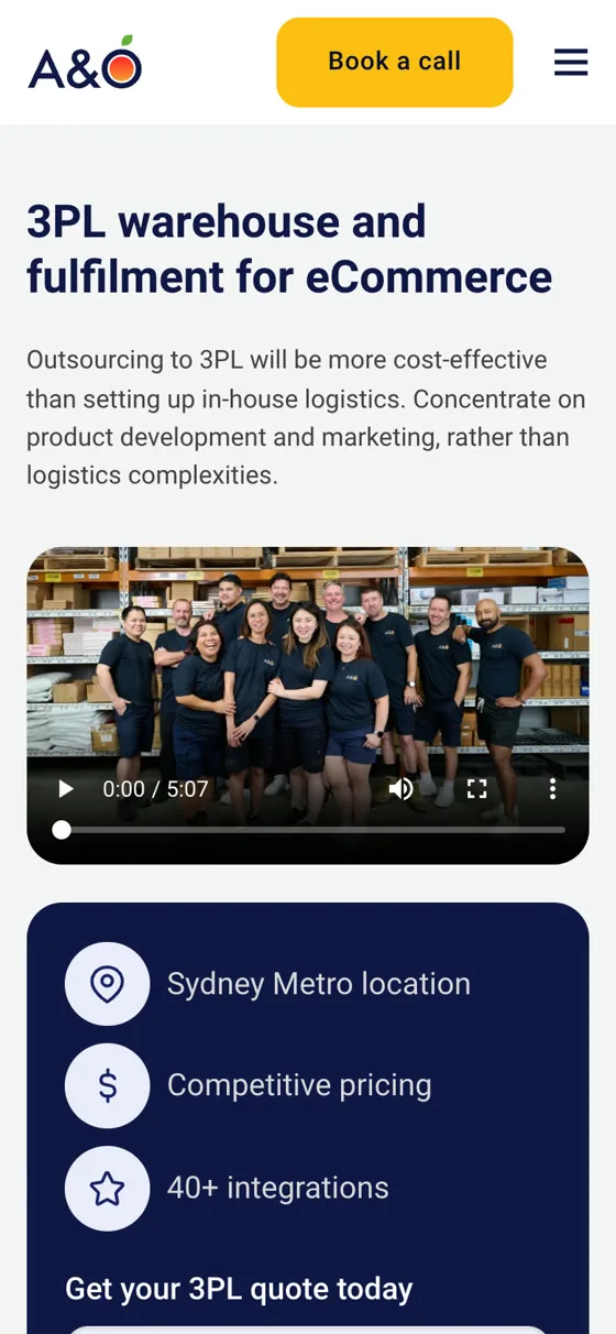A&O website, phone