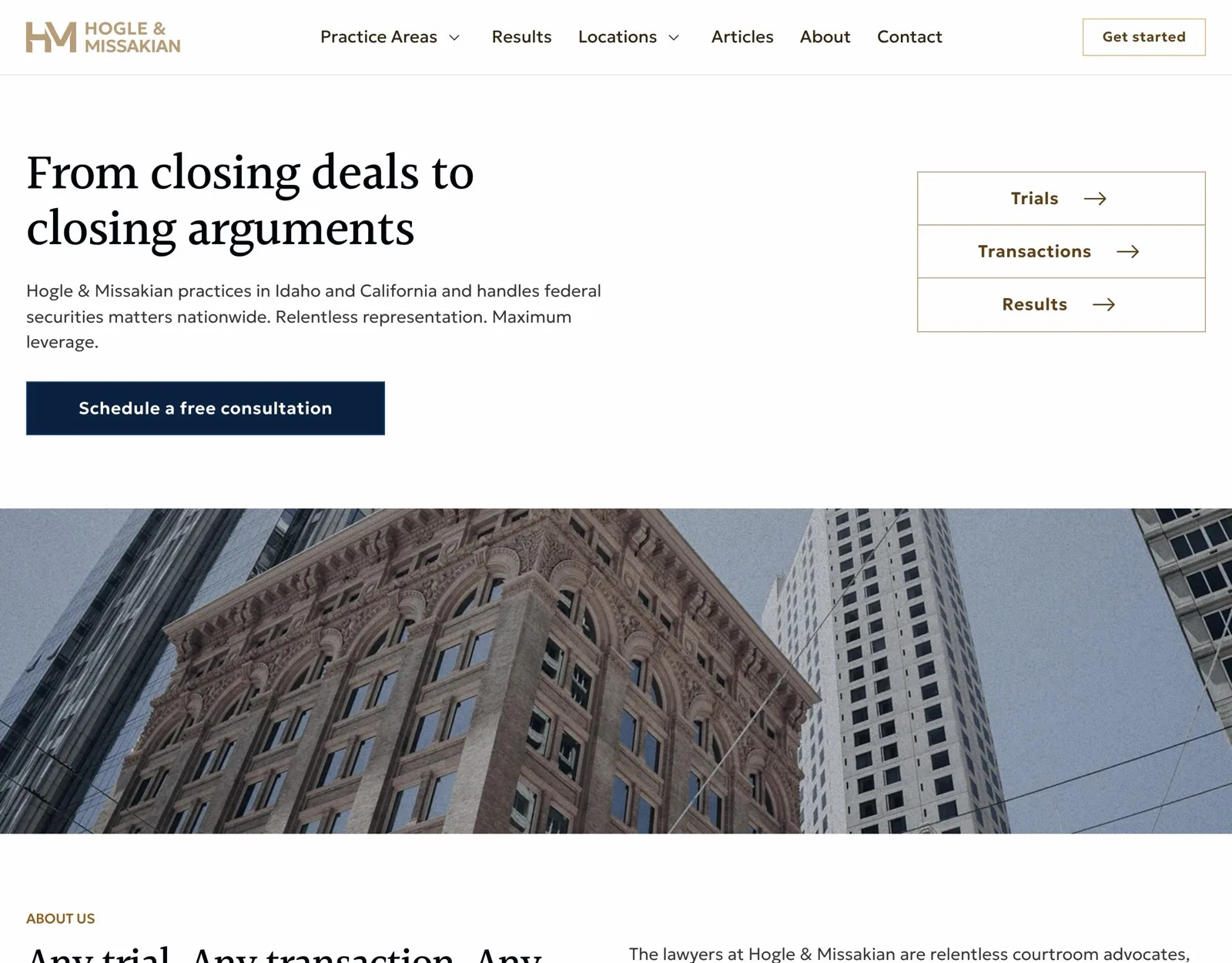 Hogle & Missakian website