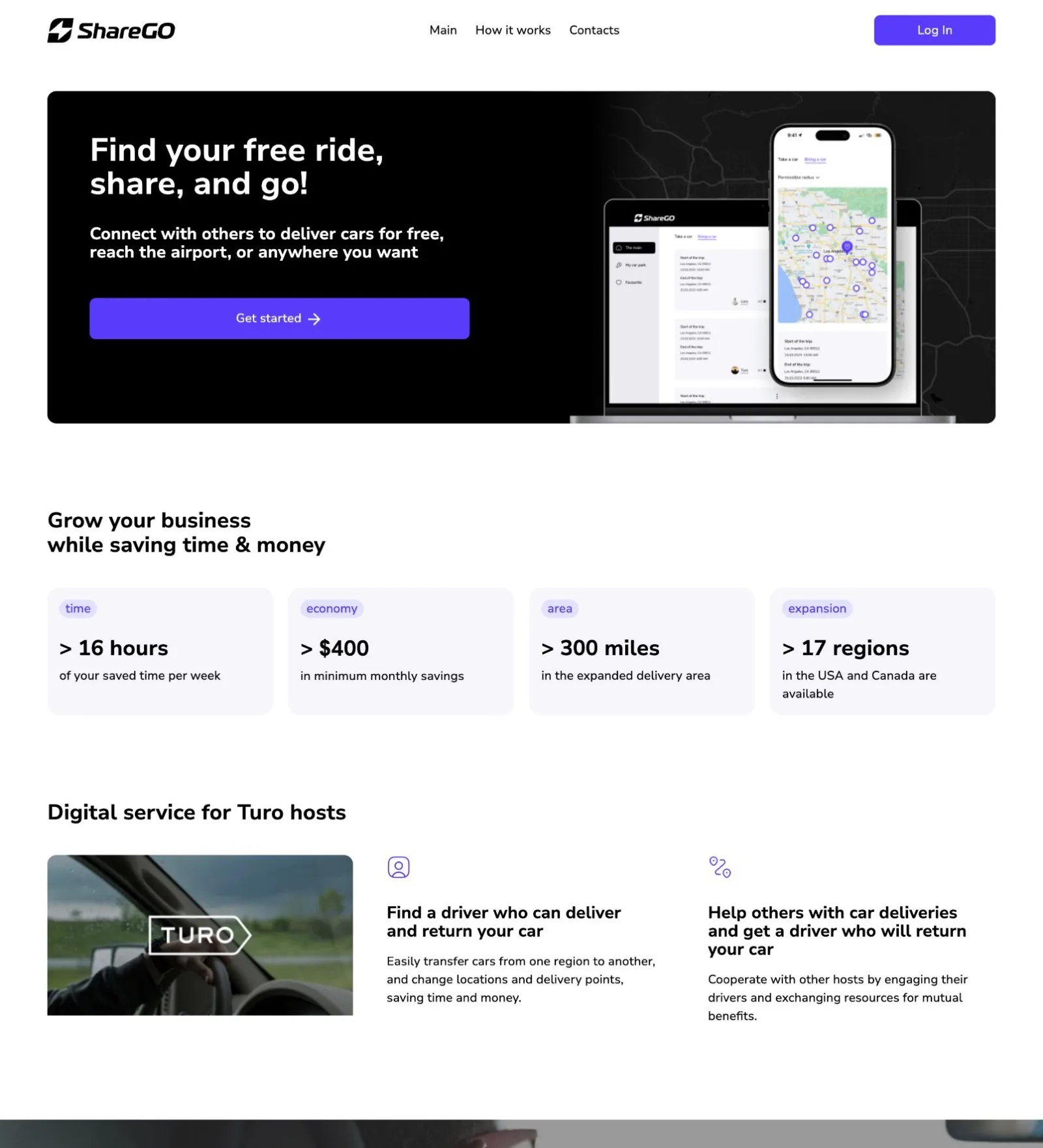 ShareGo website