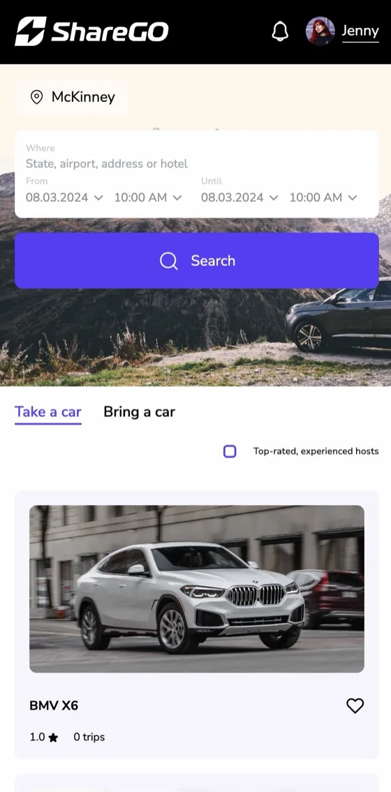 ShareGo website, phone